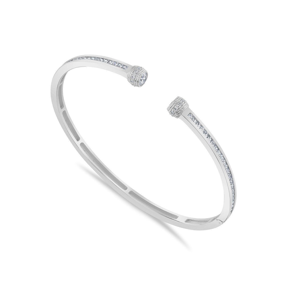 Contour Pavé Open Cuff Bangle - CRISLU