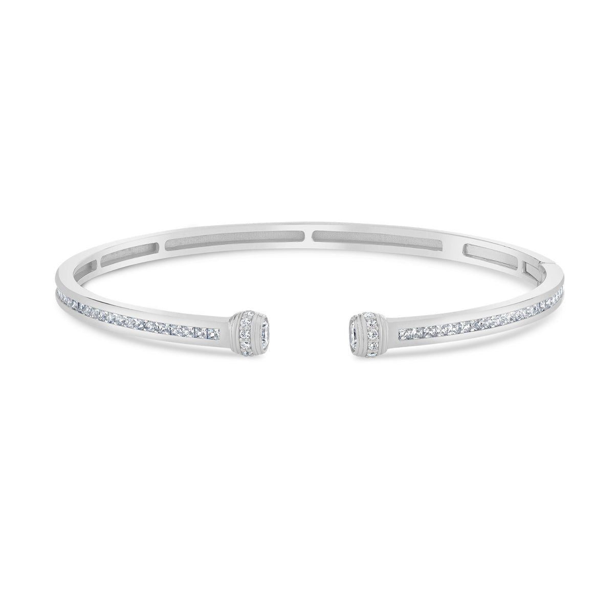 Contour Pavé Open Cuff Bangle - CRISLU
