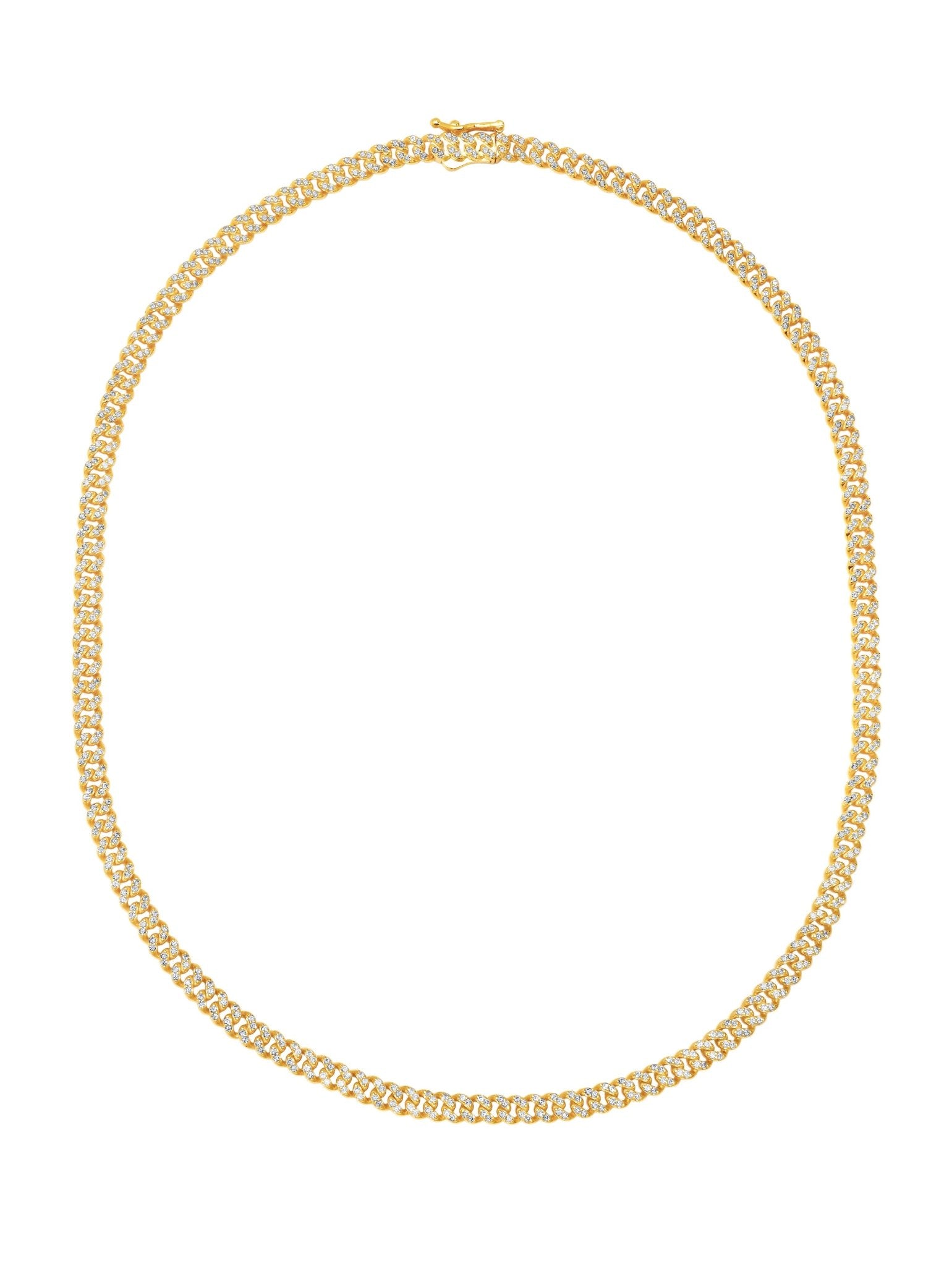 Cuban Link Necklace in Gold - CRISLU