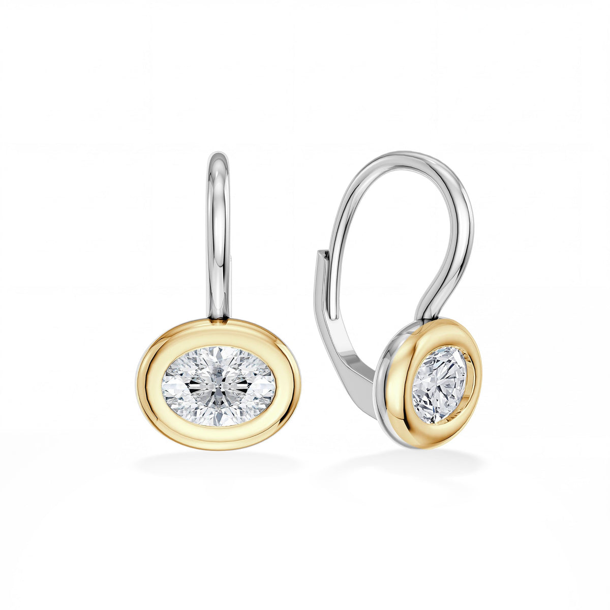 Ellipse Oval Drop Earrings - CRISLU