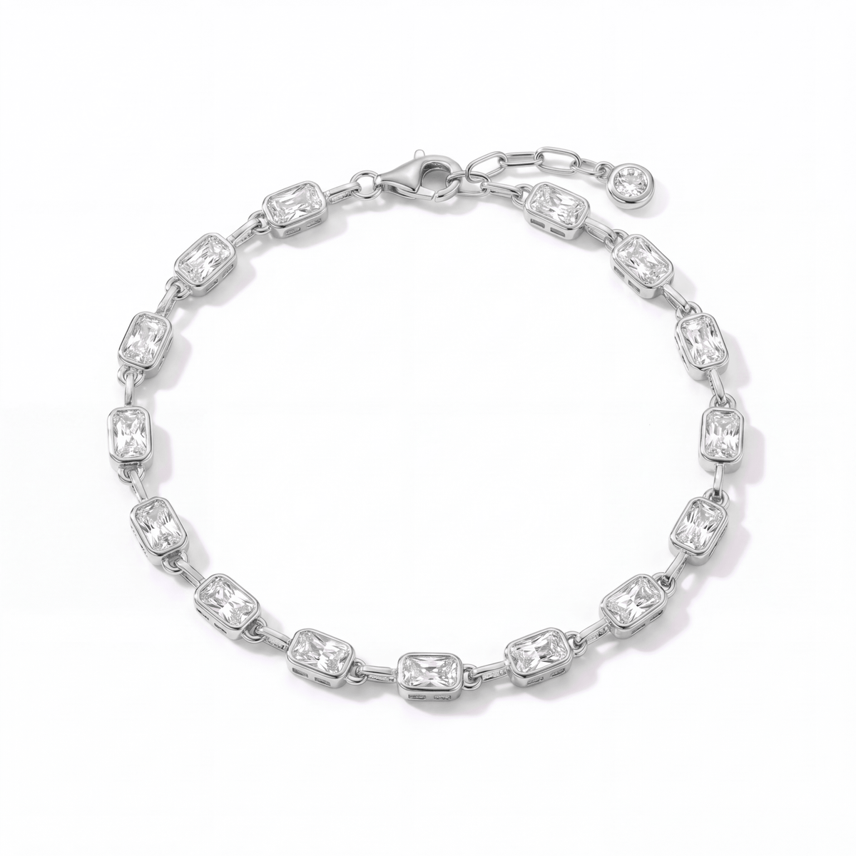 Embraced Baguette Station Bracelet - CRISLU