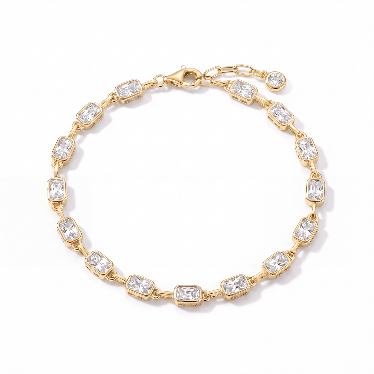 Embraced Baguette Station Bracelet - CRISLU
