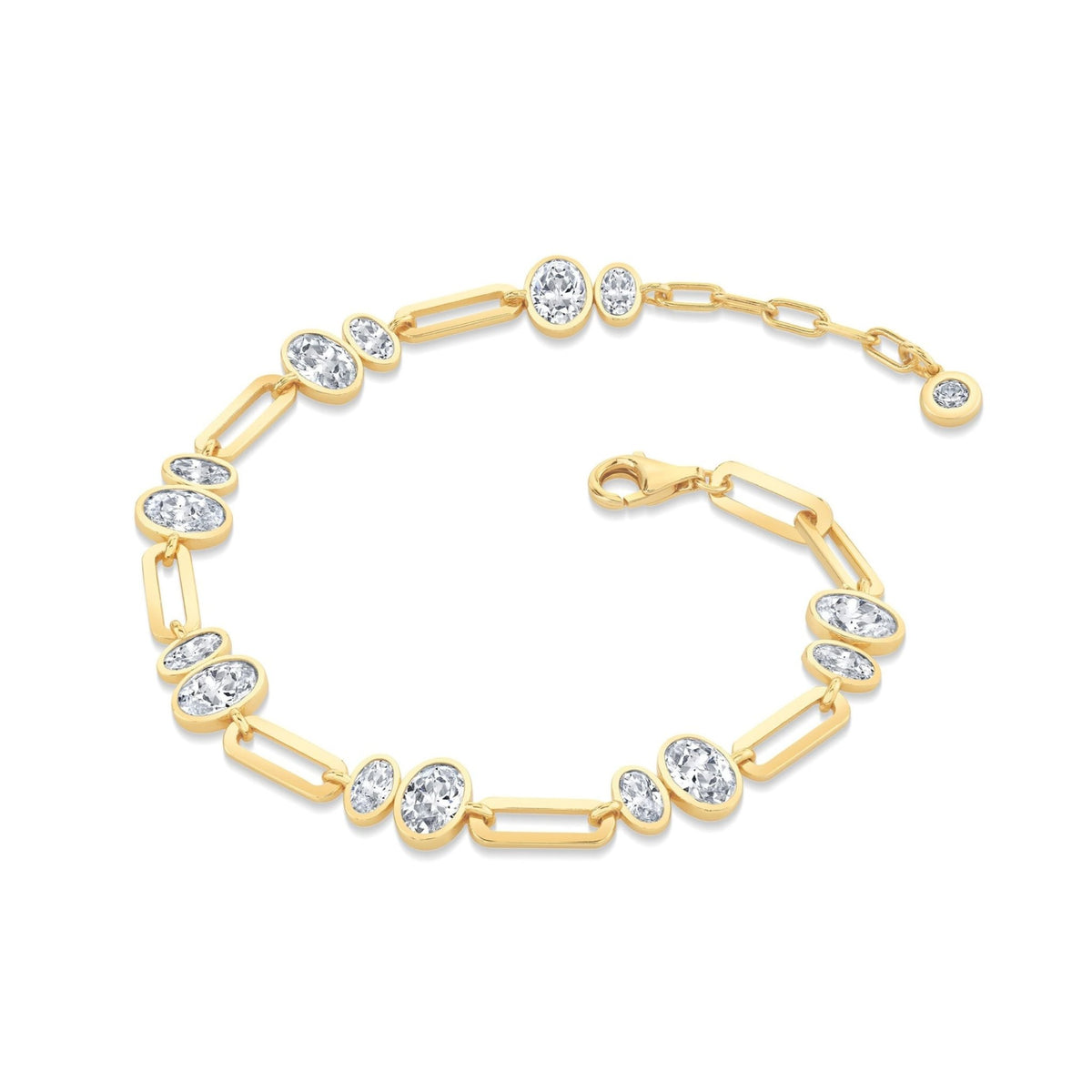 Embraced Oval Station Bracelet - CRISLU