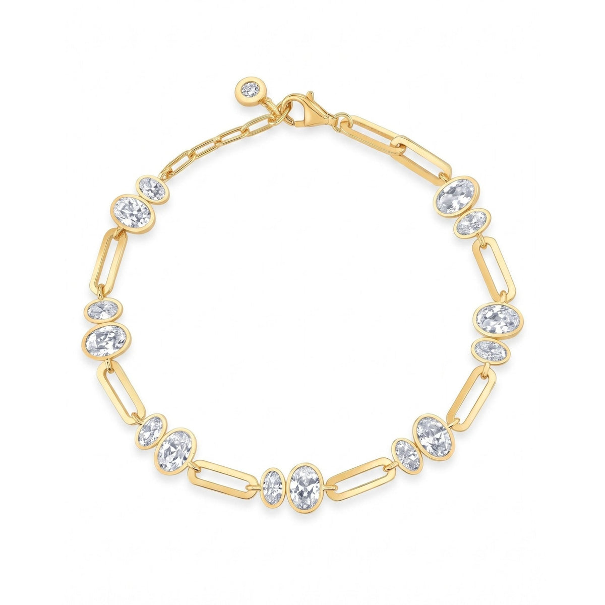 Embraced Oval Station Bracelet - CRISLU