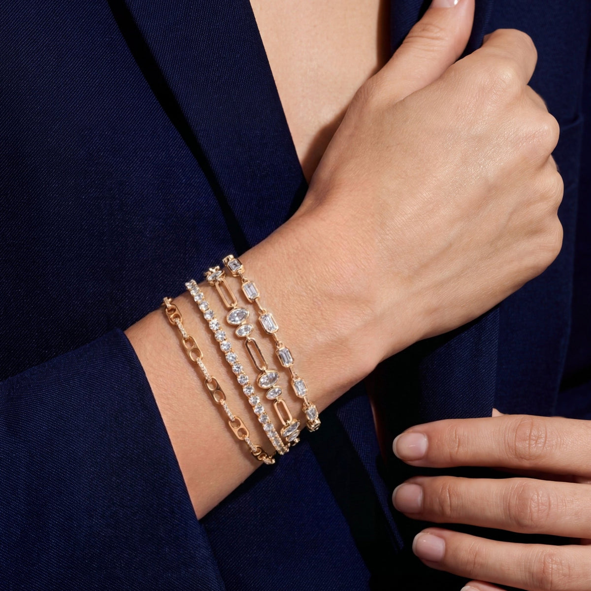 Embraced Pavé Link Bracelet - CRISLU