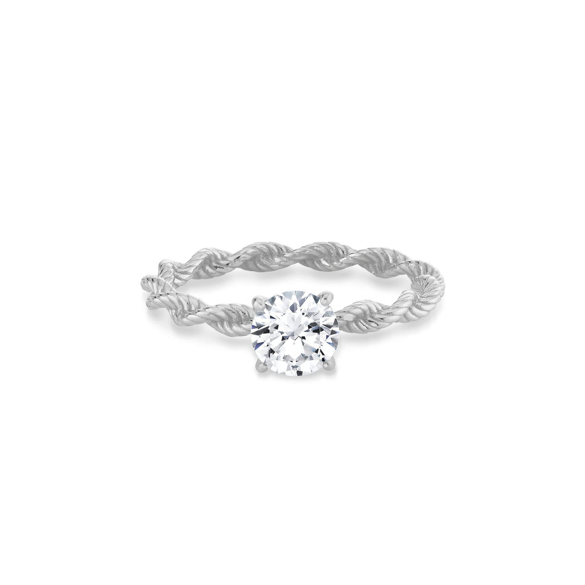 Evertwined Solitaire Ring - CRISLU