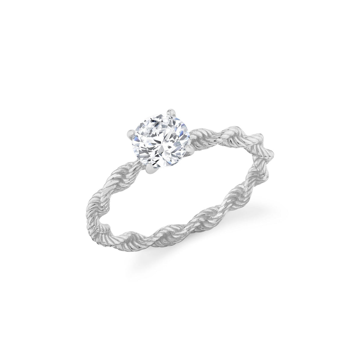 Evertwined Solitaire Ring - CRISLU