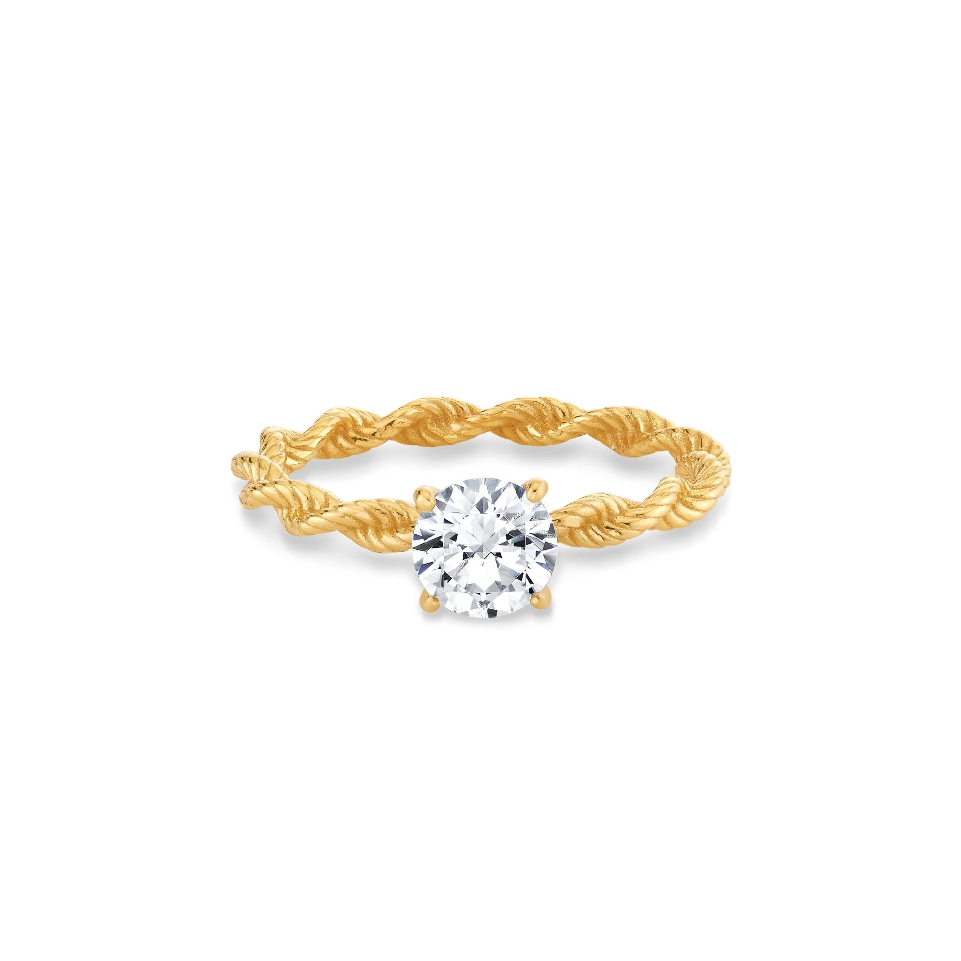 Evertwined Solitaire Ring - CRISLU