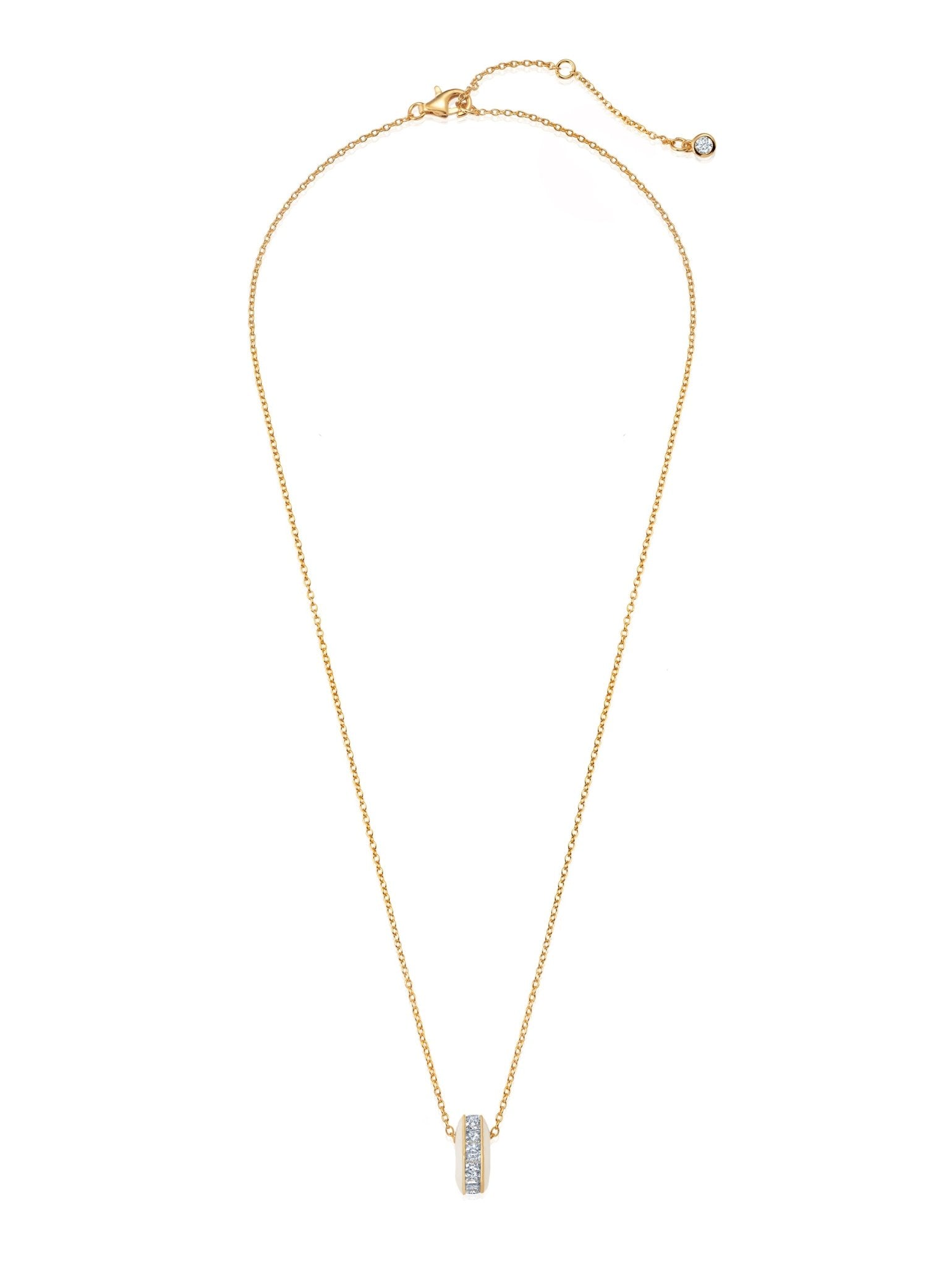 Gold Glaze Rolling Pendant - CRISLU
