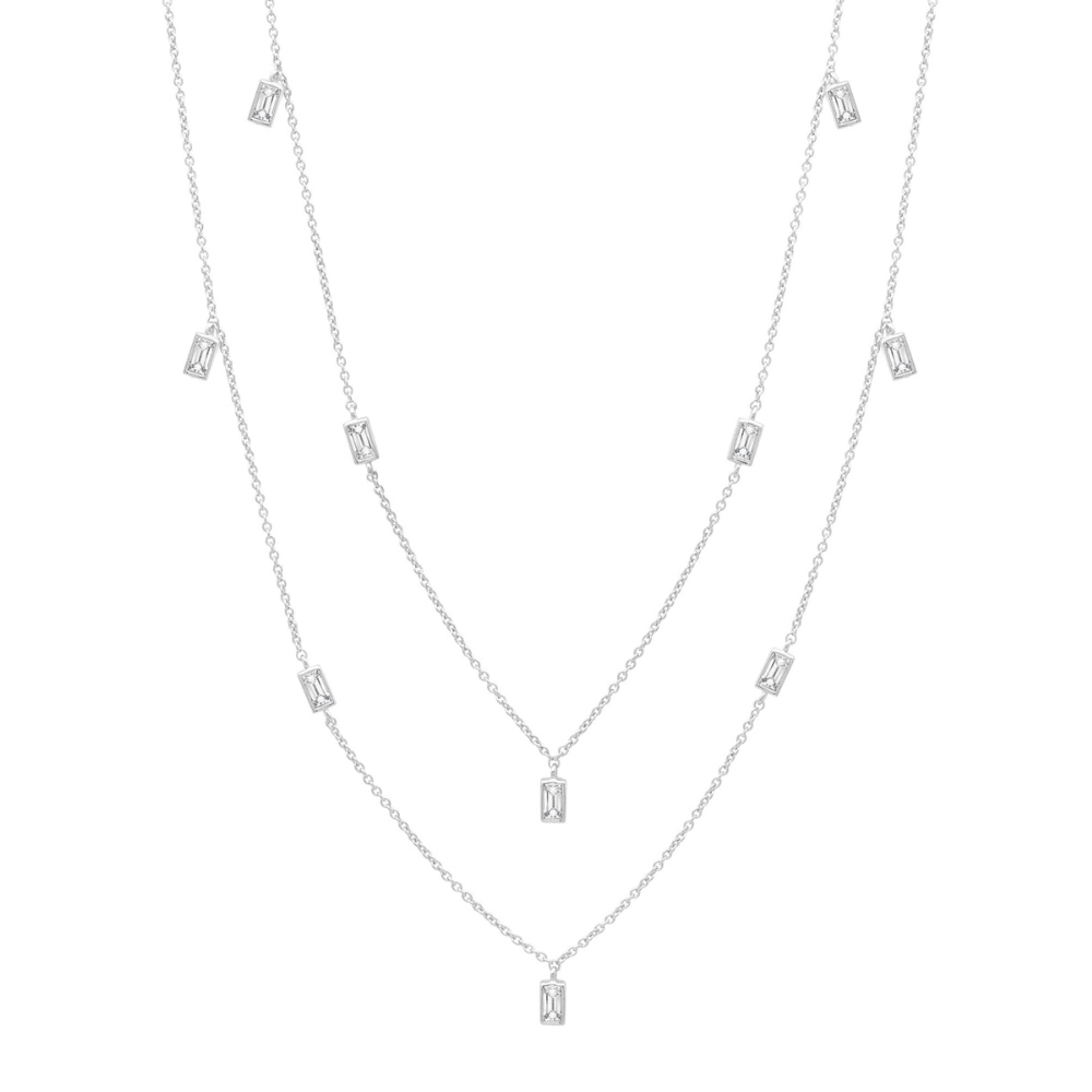 Prism Baguette 36" Necklace - CRISLU