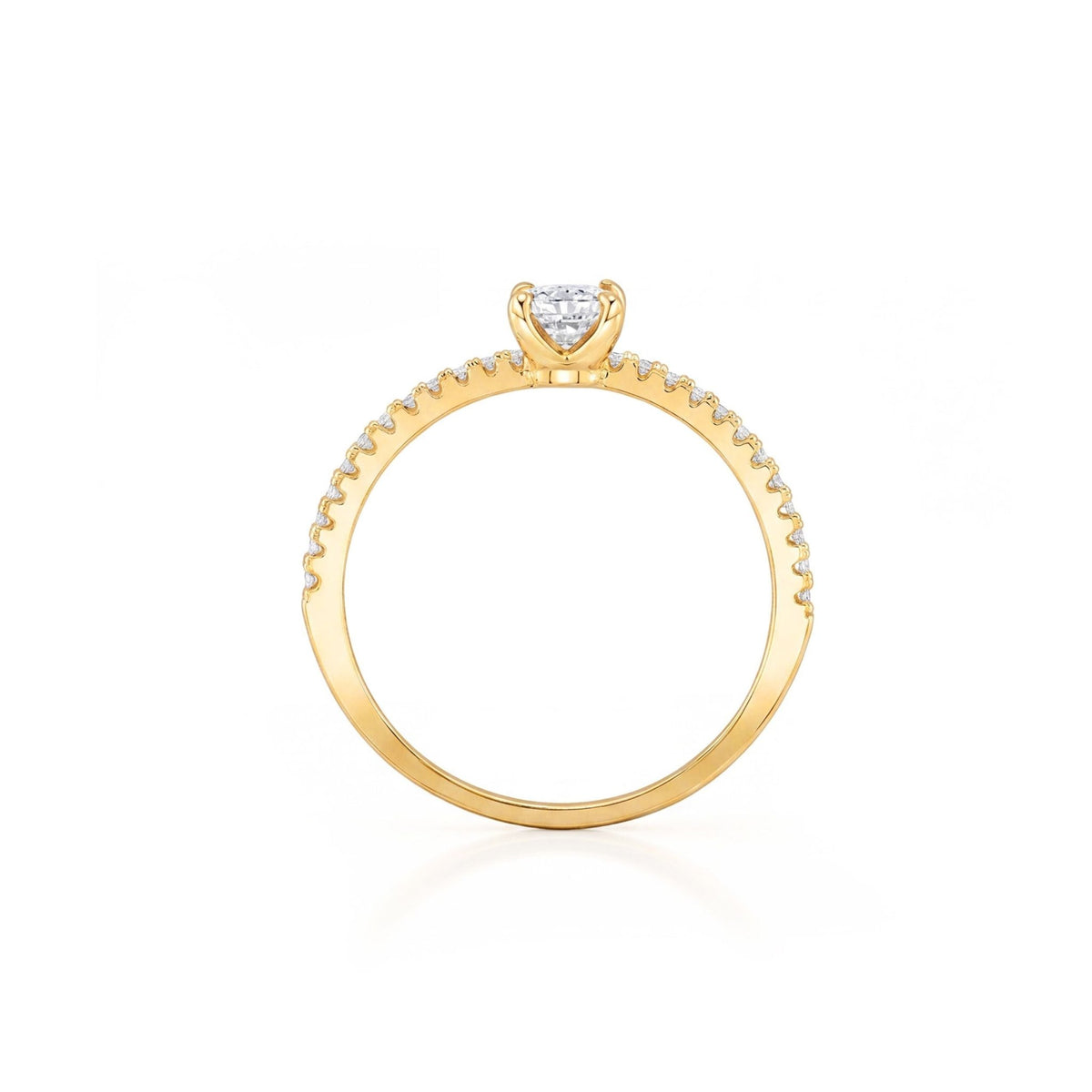Promise Emerald Cut Pavé Solitaire Ring - CRISLU