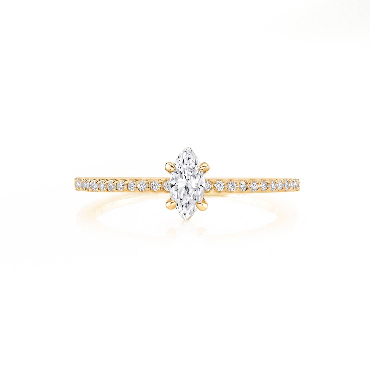 Promise Marquise Cut Pavé Solitaire Ring - CRISLU