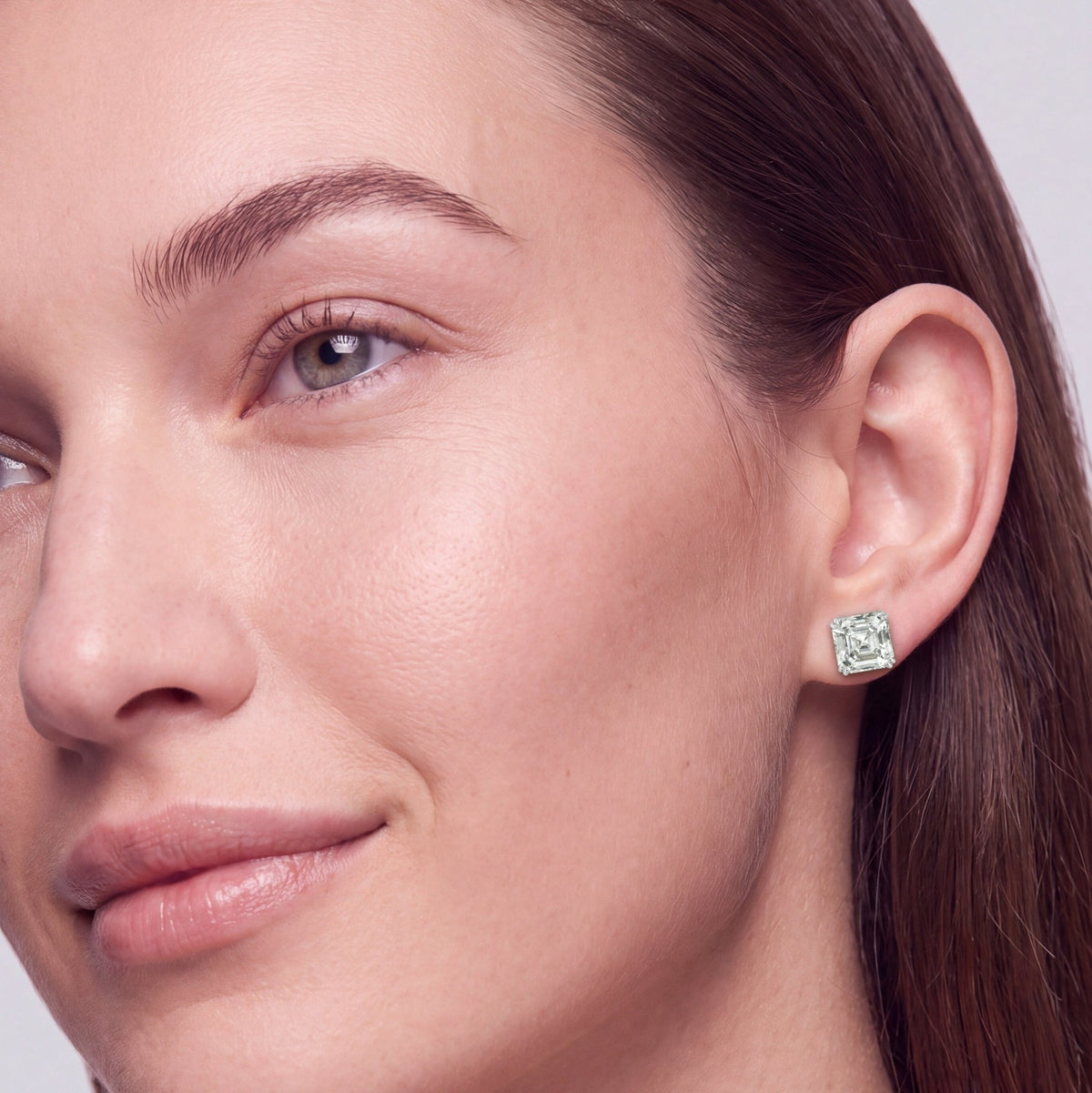 Royal Asscher Cut Stud Earrings - CRISLU
