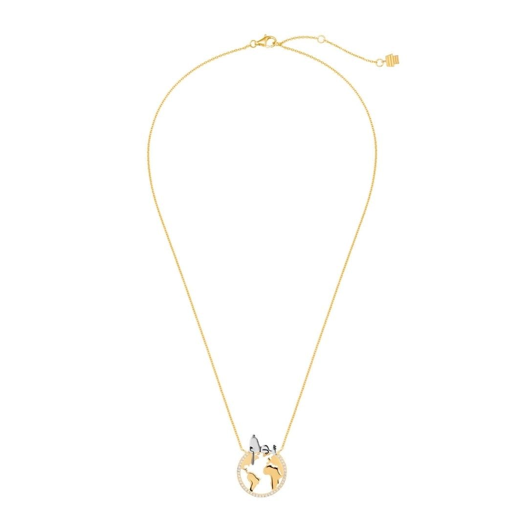 Snoopy on the World Necklace - CRISLU