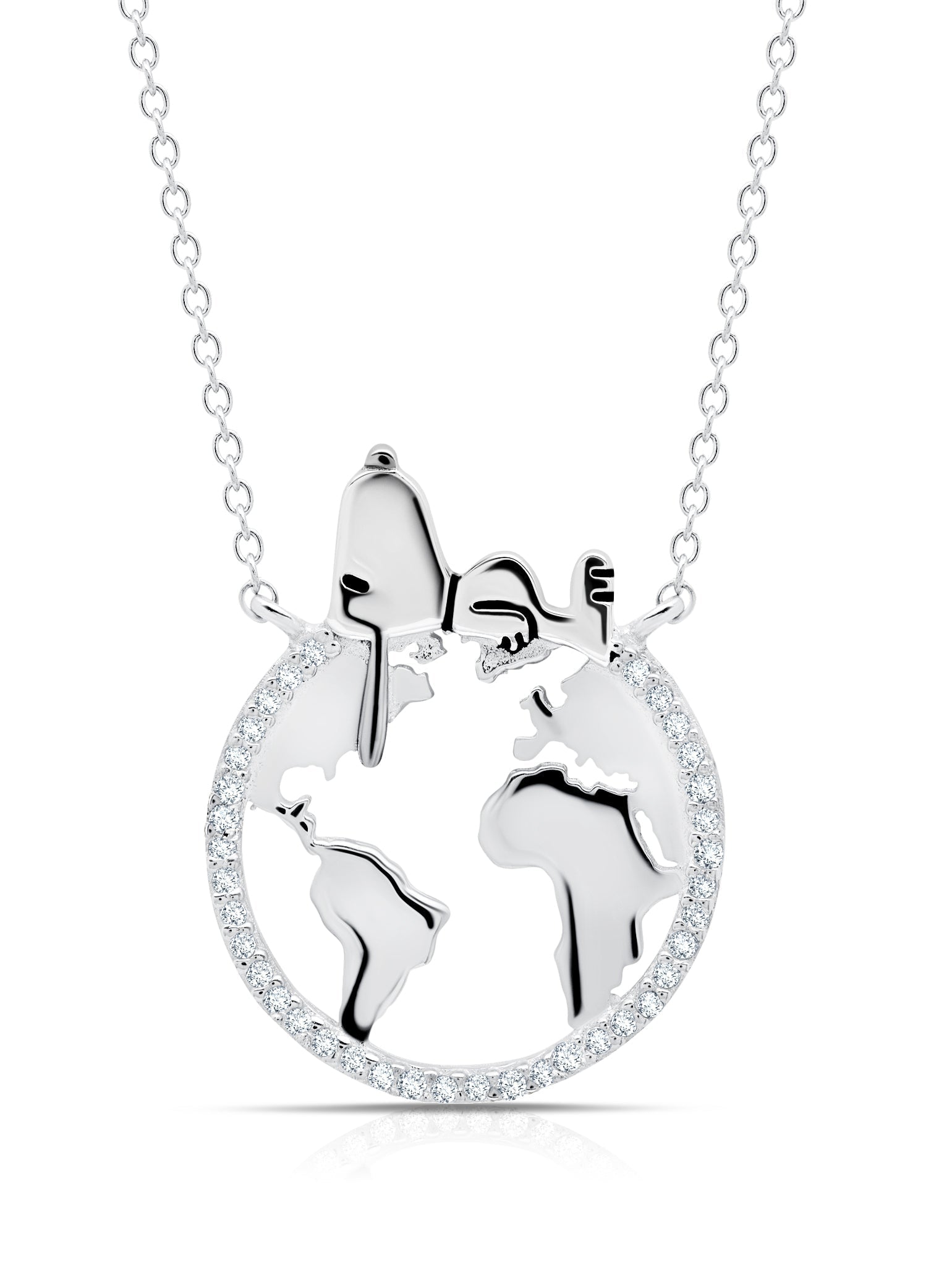 Snoopy on the World Necklace - CRISLU