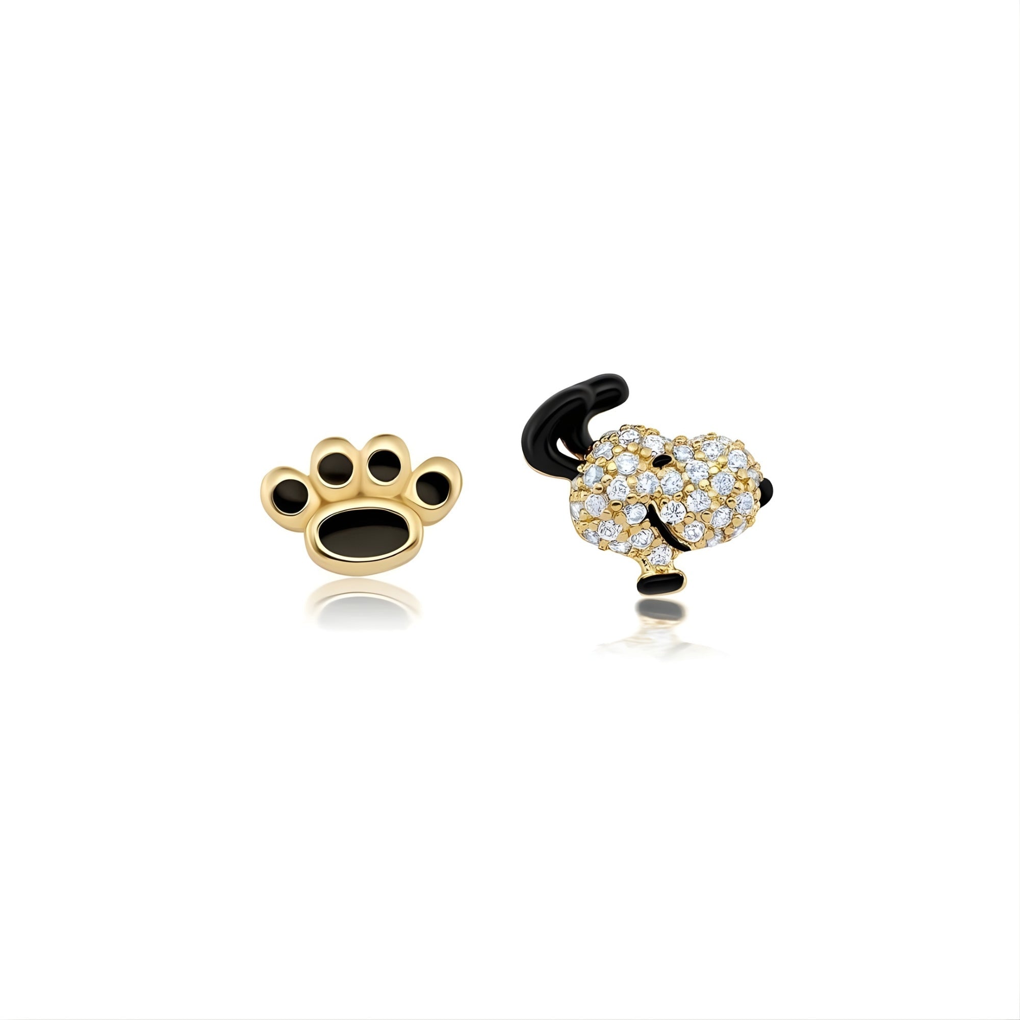 Snoopy & Paw Earrings - CRISLU