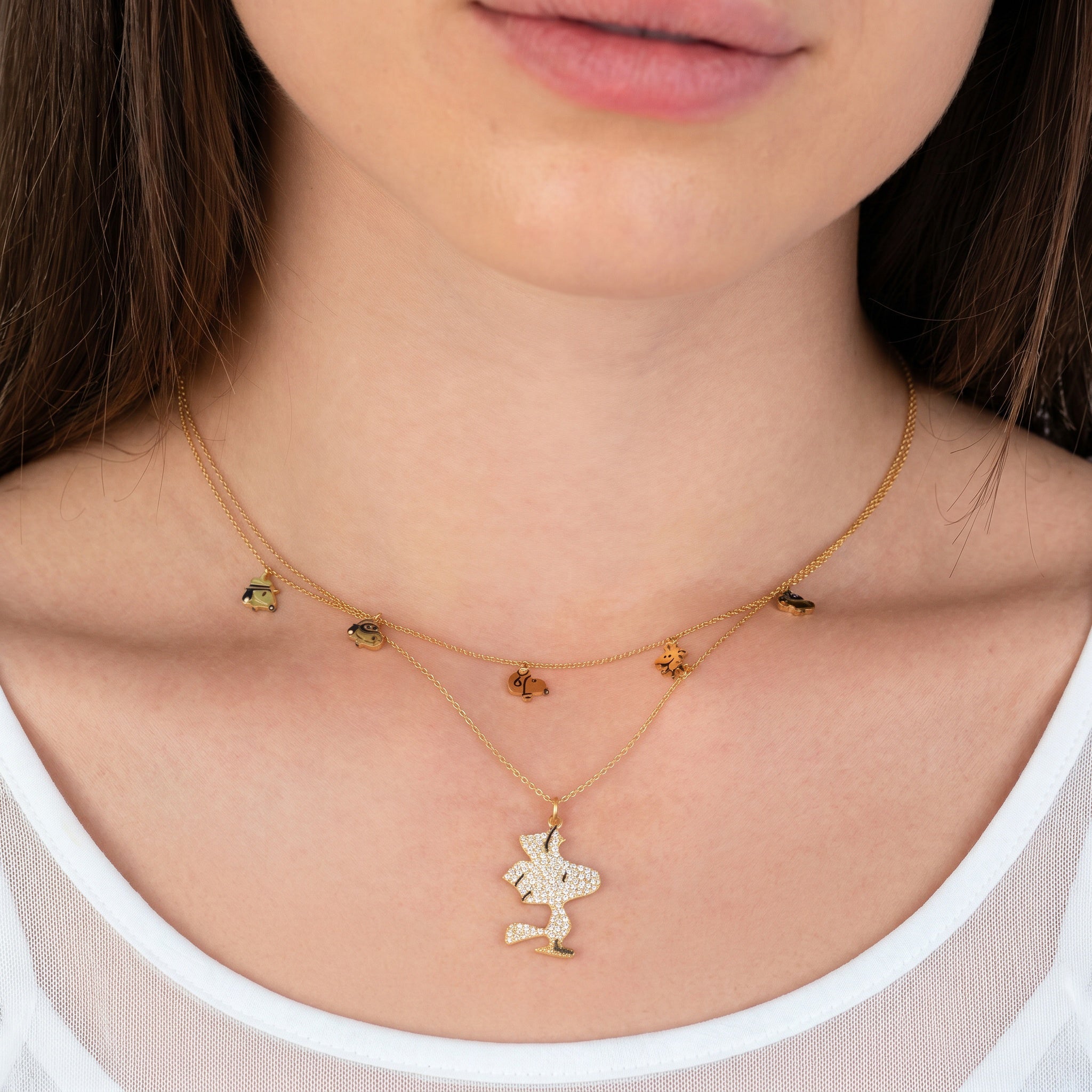 Snoopy Silhouette Necklace - CRISLU
