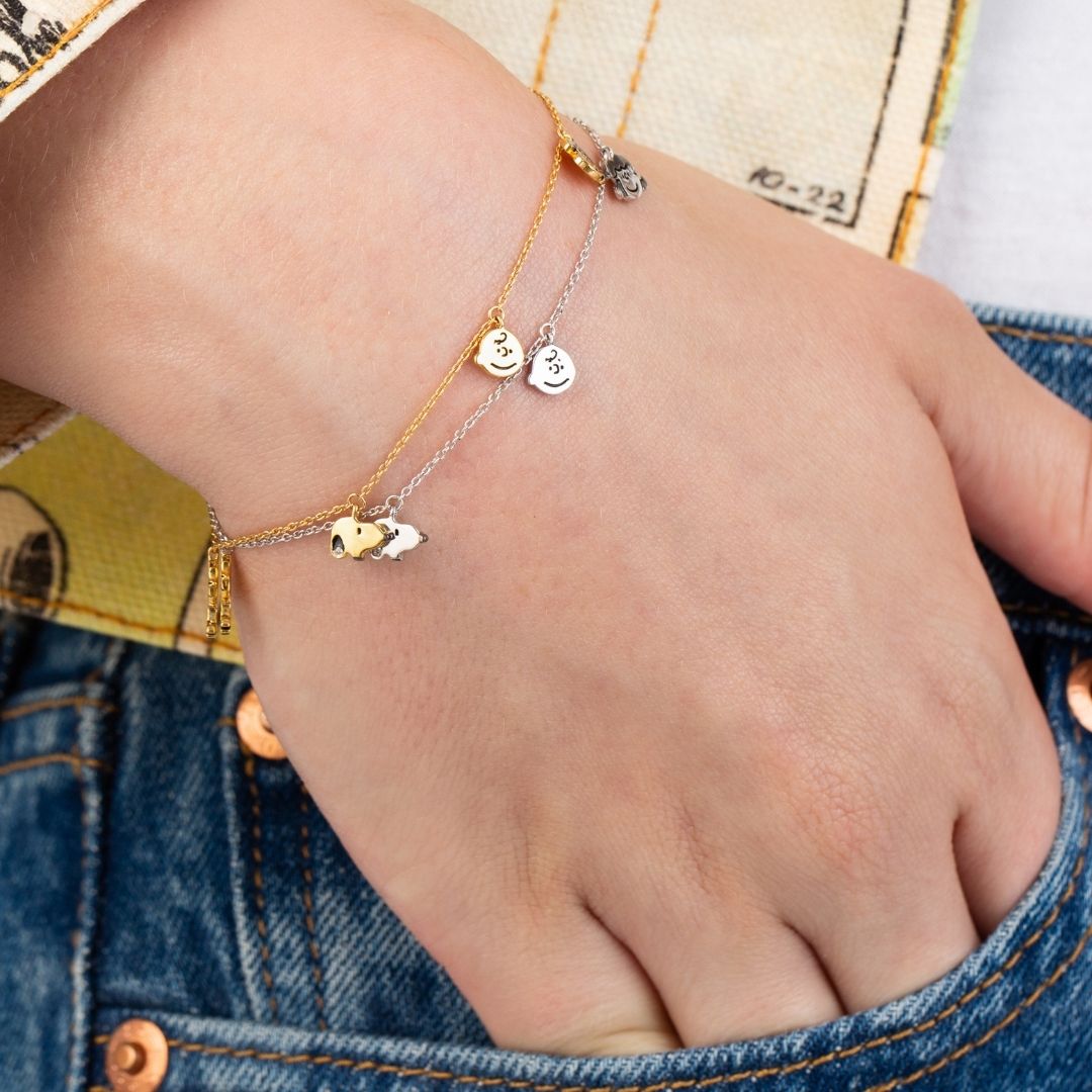 Snoopy & the Gang Charm Bracelet - CRISLU