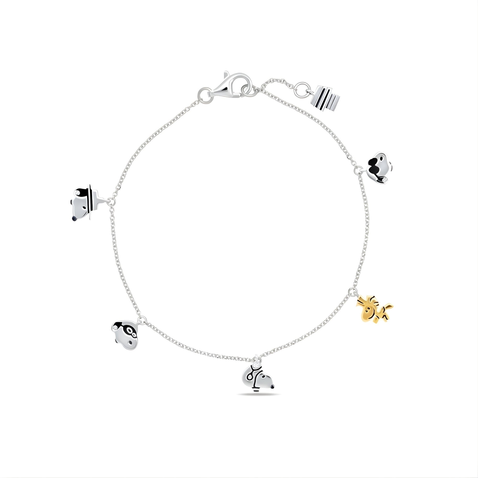 Snoopy & Woodstock Charm Bracelet - CRISLU