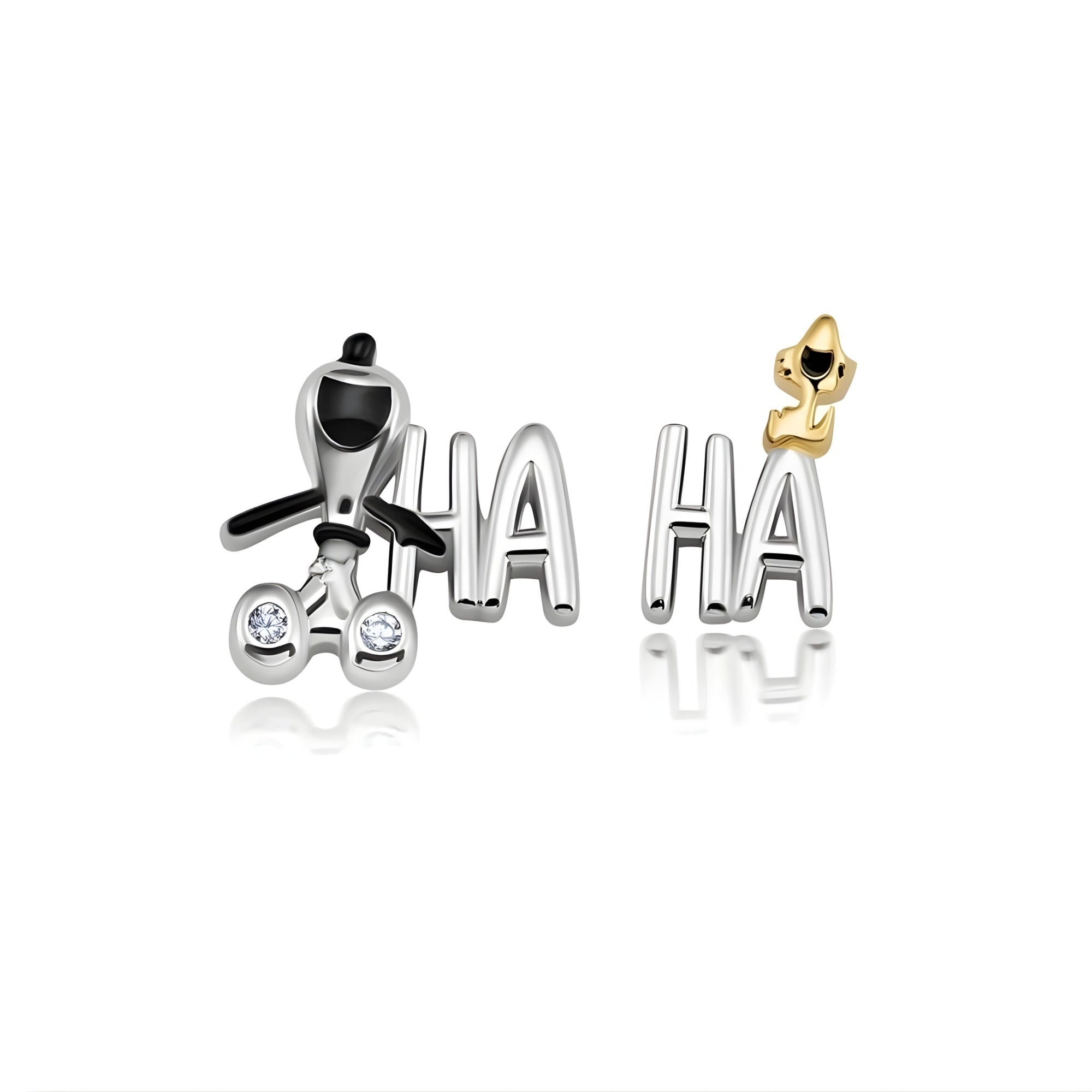 Snoopy & Woodstock Ha Ha Earrings - CRISLU