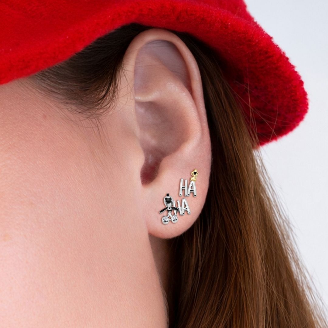 Snoopy & Woodstock Ha Ha Earrings - CRISLU