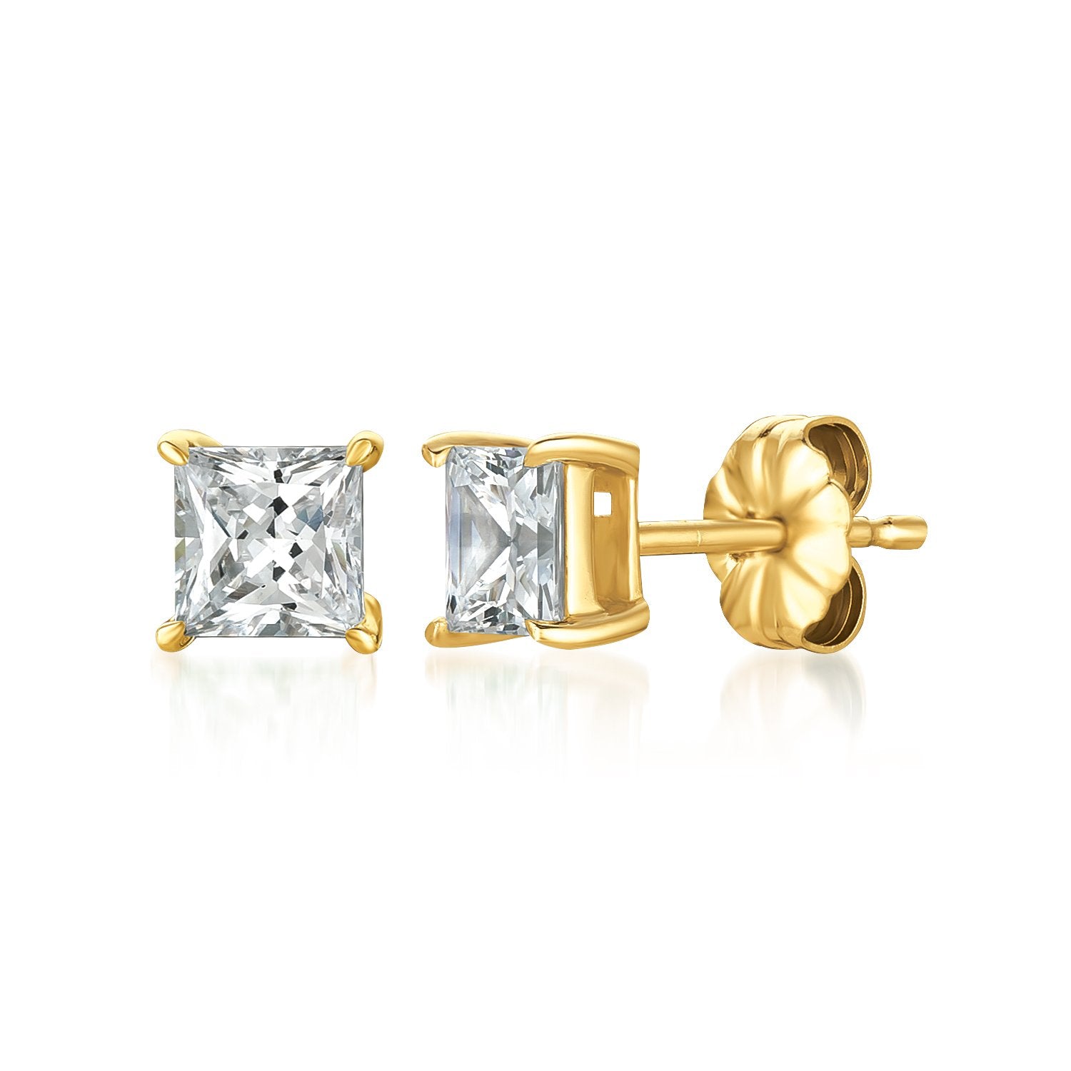 .75ct Princess Stud Earrings