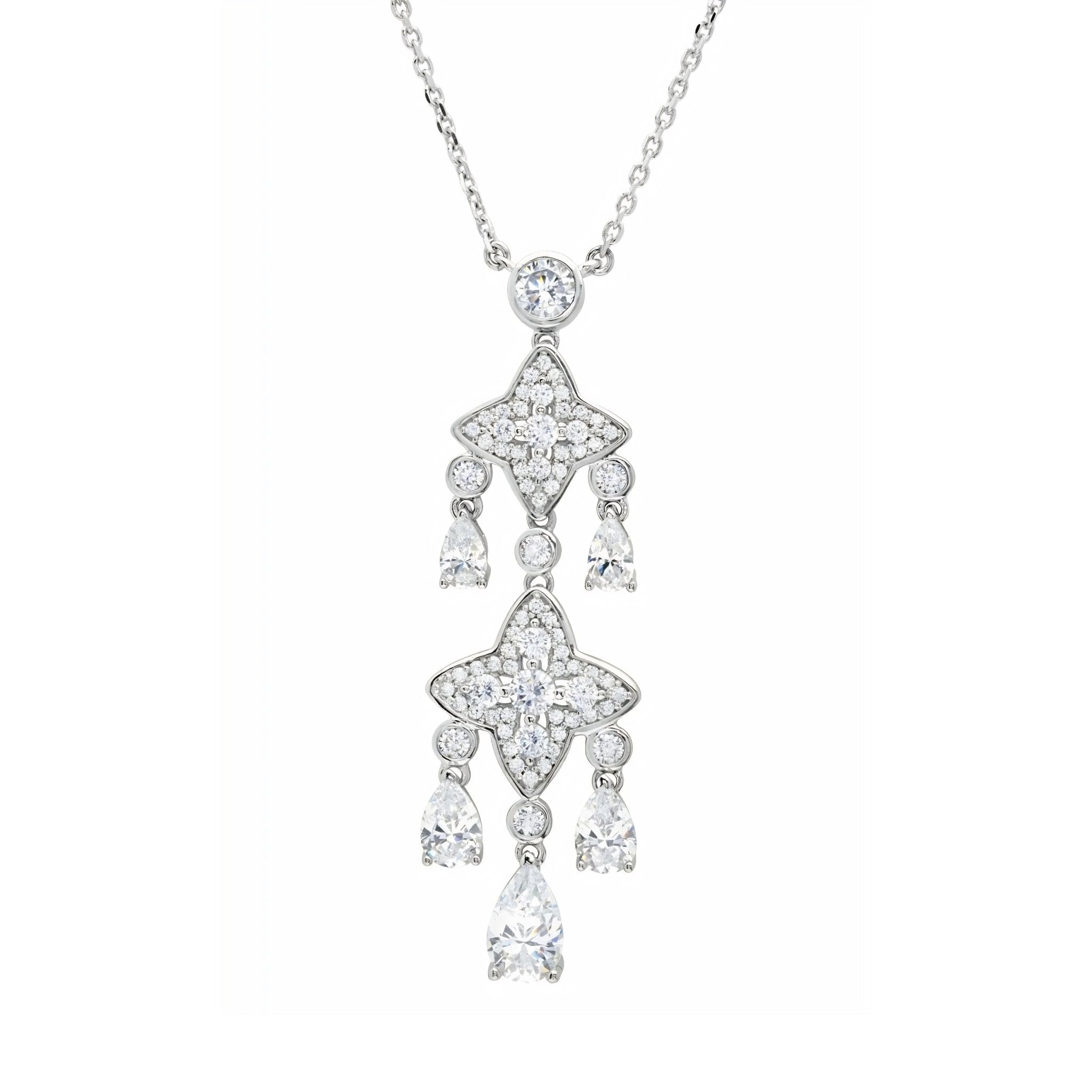 Star Tassel Drop Necklace - CRISLU