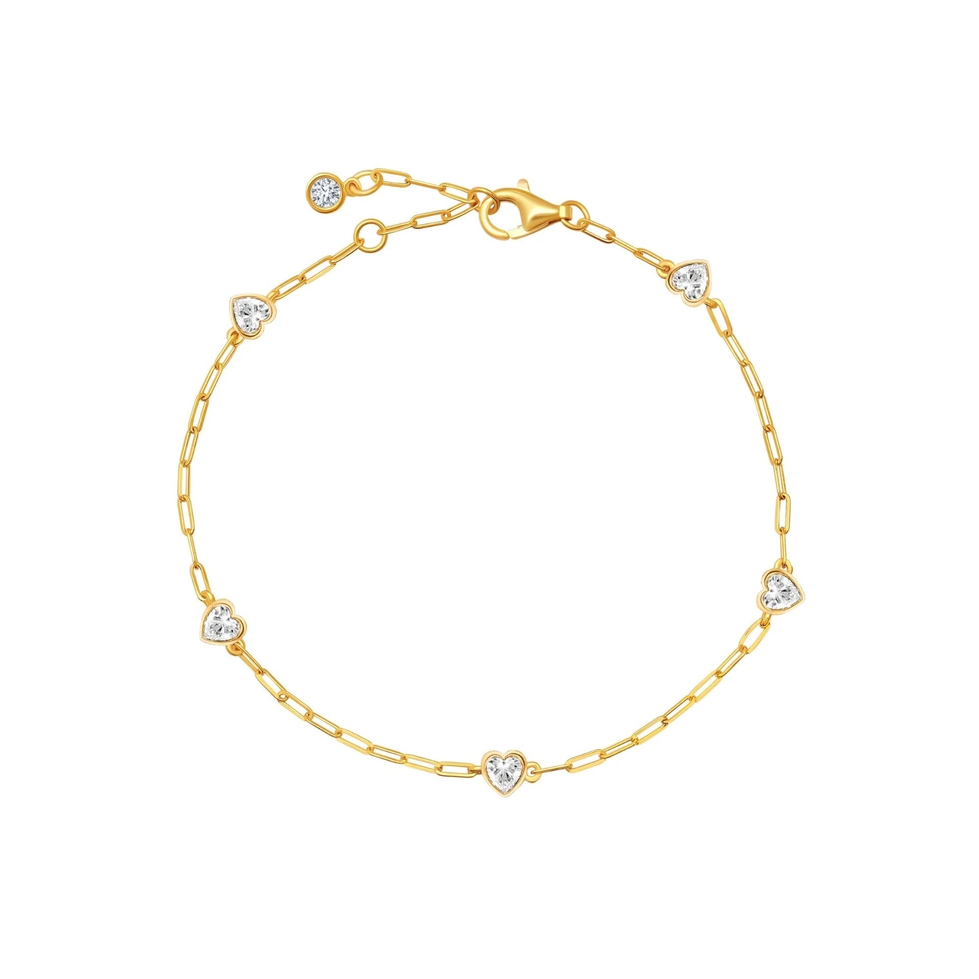 Valentines Station Bracelet Finished in Gold - CRISLU