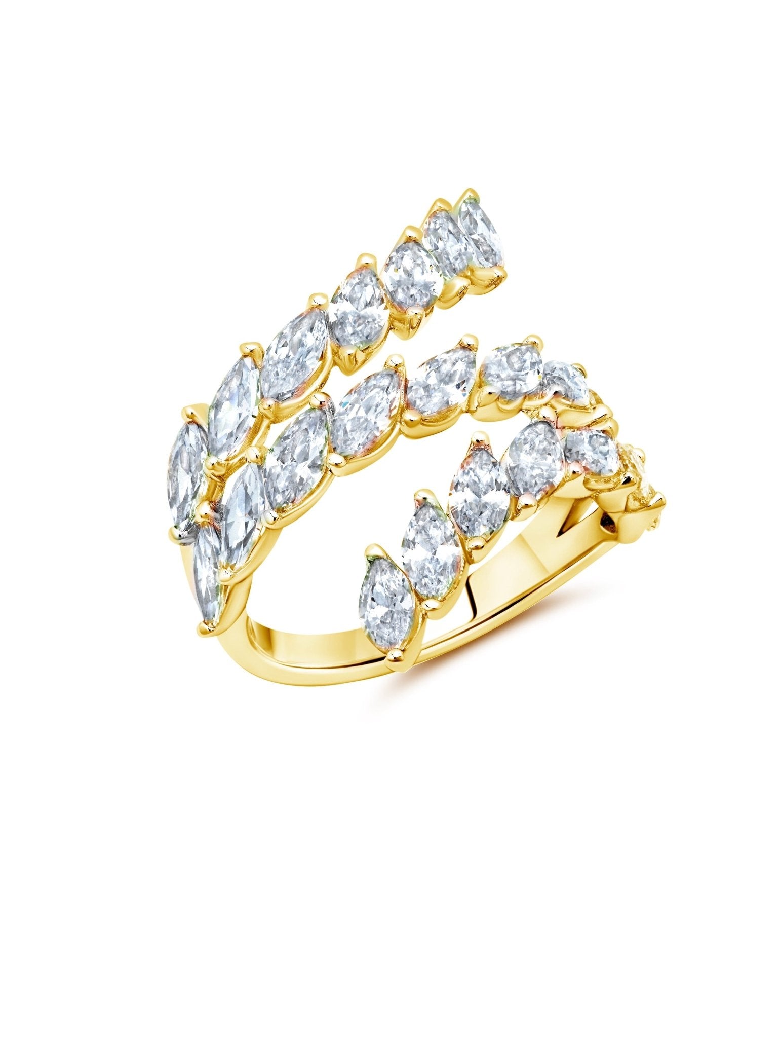 3 Row Medium Looping Eternity Ring - CRISLU