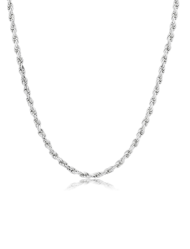 Platinum Rope Chain  Rope chain, Demi fine jewelry, Chain