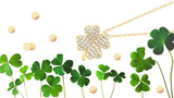 4 Leaf Clover Pendant Necklace Finished in Pure Platinum - CRISLU