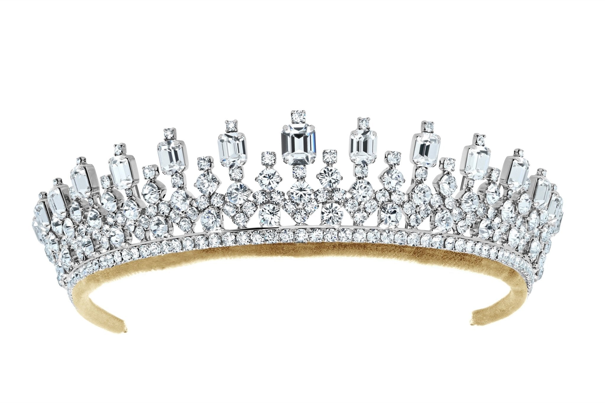 Andrew Prince by Crislu Emerald and Round Cut Tiara - CRISLU