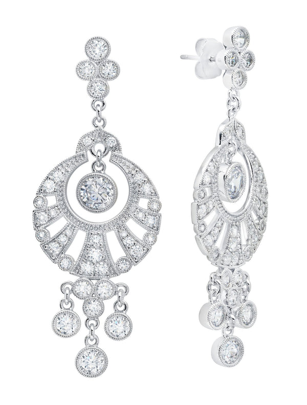 Andrew Prince by Crislu Fan Drop Earrings - CRISLU