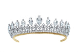 Andrew Prince by Crislu Pear and Round Cut Tiara - CRISLU