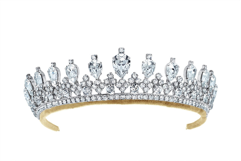 Andrew Prince by Crislu Pear and Round Cut Tiara - CRISLU