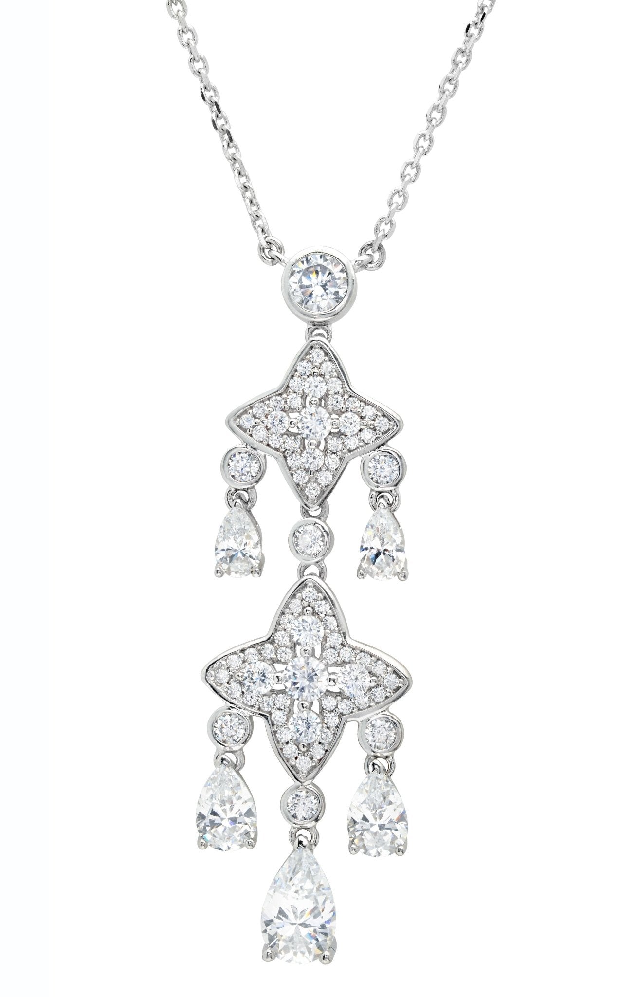 Andrew Prince by Crislu Star Tassel Drop Necklace - CRISLU