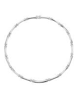 Bamboo Necklace Finished in Pure Platinum - CRISLU