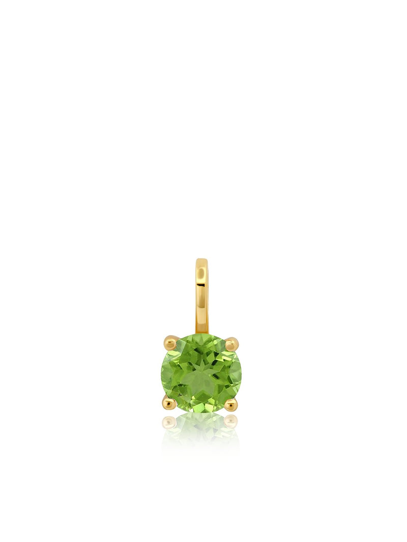 Birthstone Charm August Finished in 18kt Yellow Gold - CRISLU