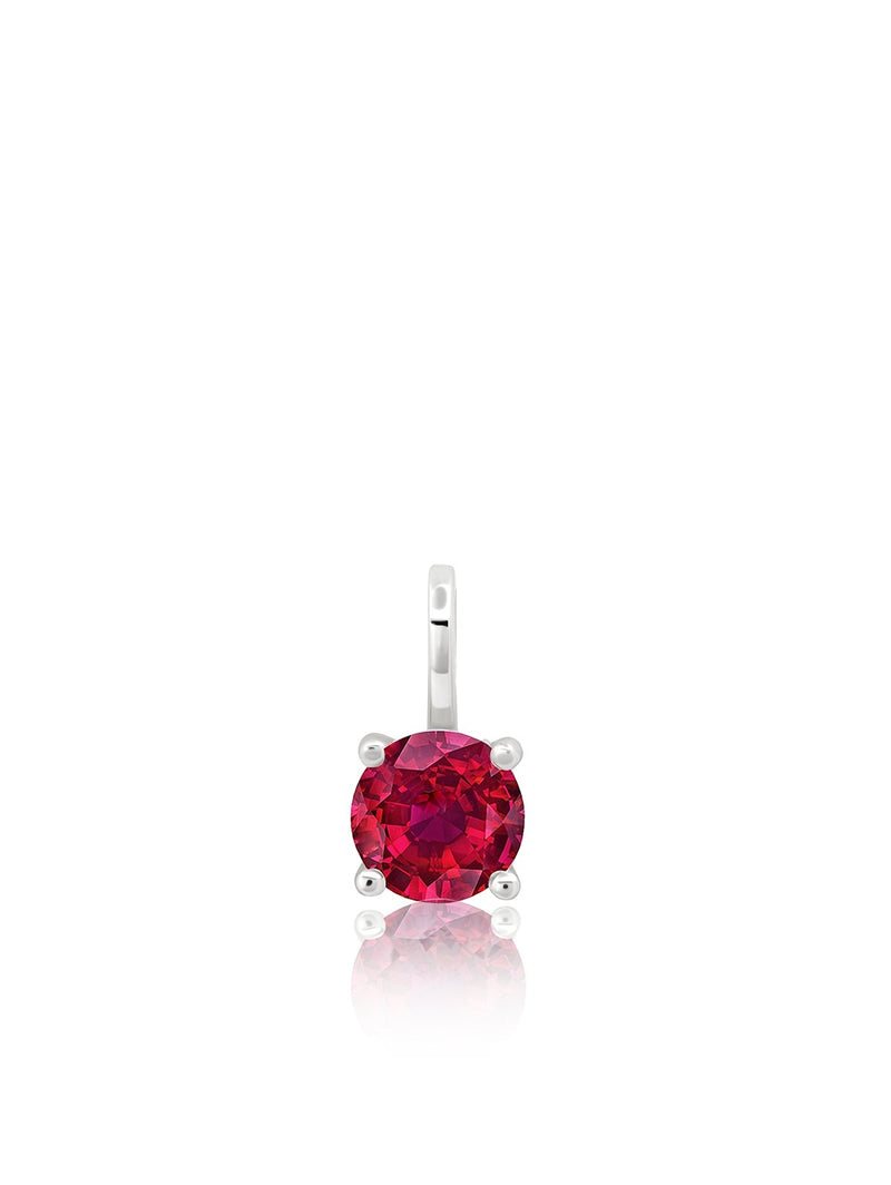 Birthstone Charm July Finished in Pure Platinum - CRISLU