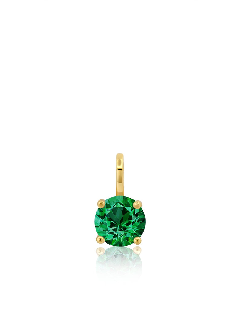 Birthstone Charm May Finished in 18kt Yellow Gold - CRISLU