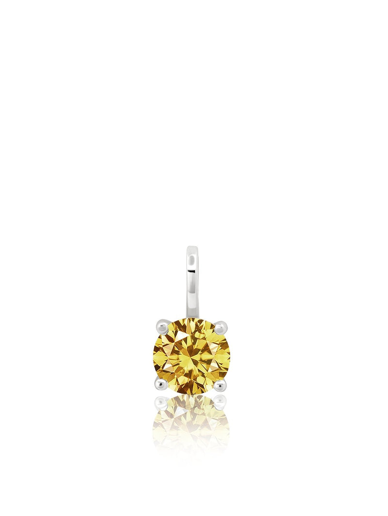 Birthstone Charm November Finished in Pure Platinum - CRISLU