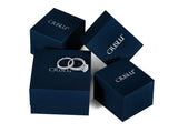 Black Hand Set Cubic Zirconia Eternity Band Engagement Ring Finished In Pure Platinum - CRISLU