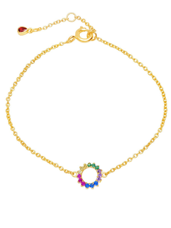 C by CRISLU - Multicolor Small Circle Bracelet - CRISLU