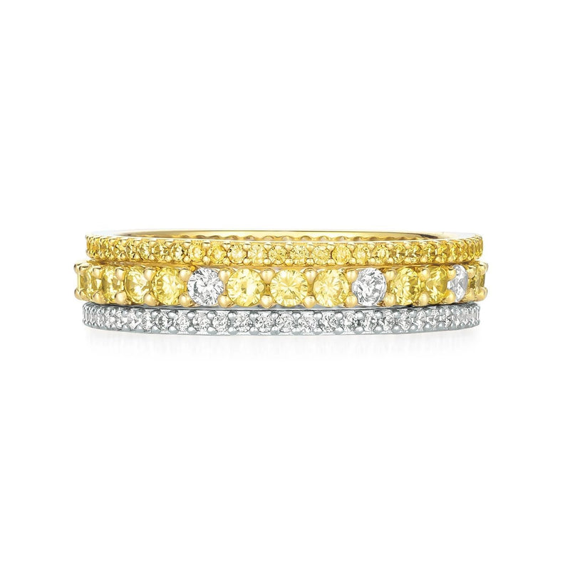 Canary and Clear stunning stacks set - CRISLU