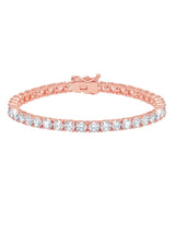 Classic Large Brilliant Tennis Bracelet Finished in 18kt Rose Gold - CRISLU
