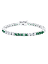 Classic Large Brilliant Tennis Bracelet Finished in Pure Platinum - CRISLU