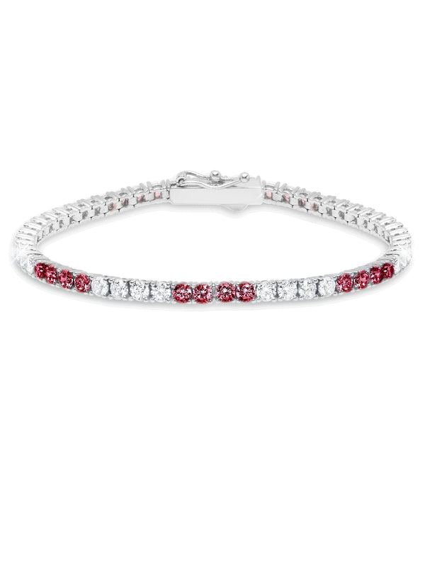 Classic Medium Brilliant Tennis Bracelet Finished in Pure Platinum - CRISLU