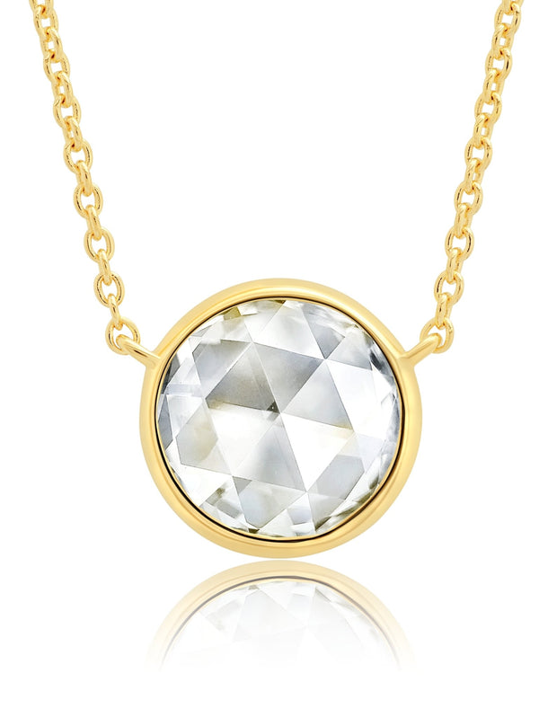 Classic Rosecut Brilliant 16"+2" Adjustable Necklace In 18kt Yellow Gold - CRISLU