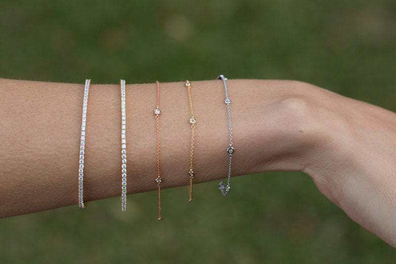Small 4-Prong Diamond Tennis Bracelet for Women | Jennifer Meyer