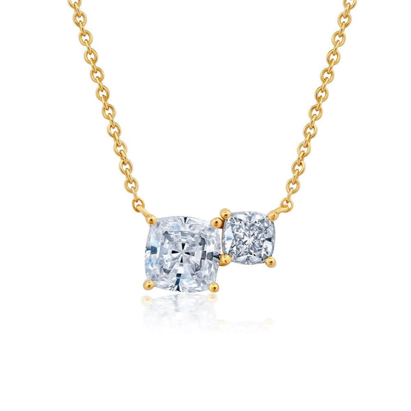 Cushion Cut 16''Extending Necklace - CRISLU